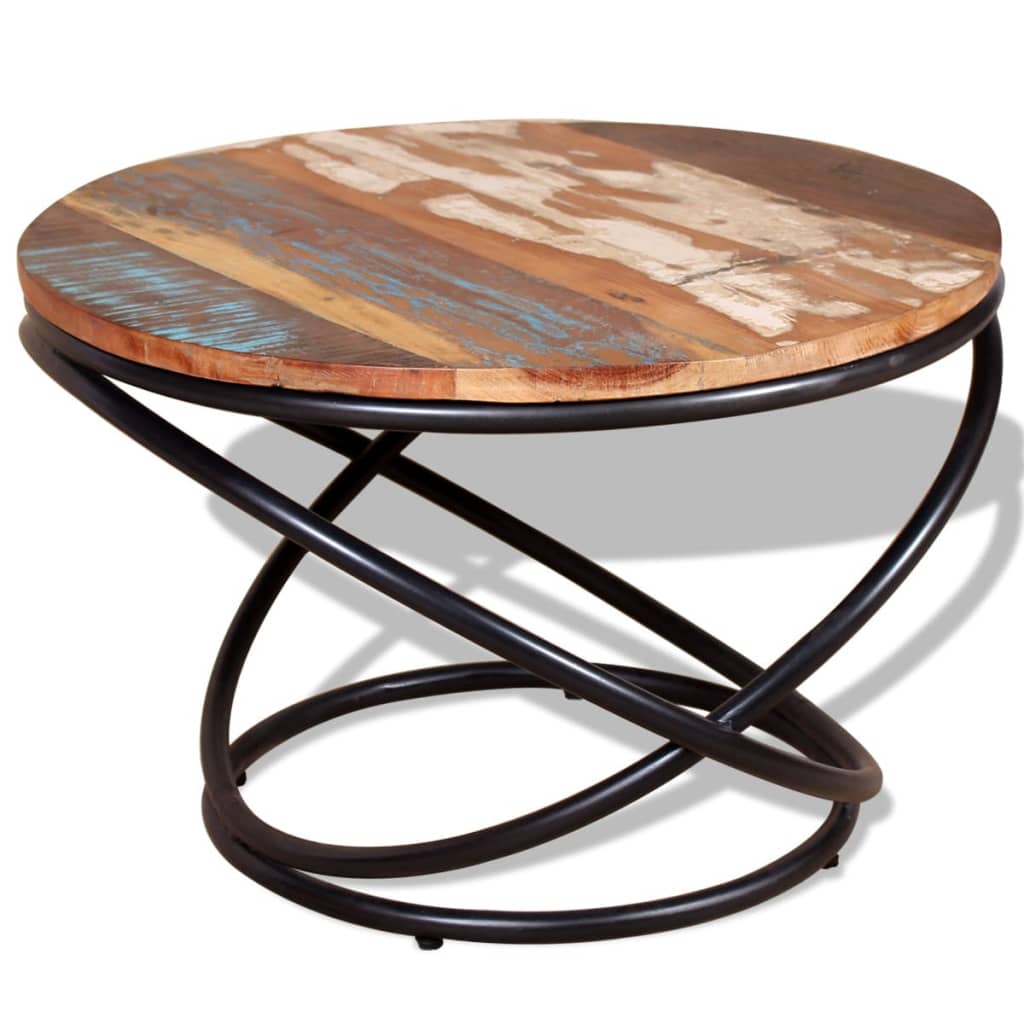 Salontafel 60x60x40 cm massief gerecycled hout is nu te koop bij PeponiXL, paradijselijk wonen!