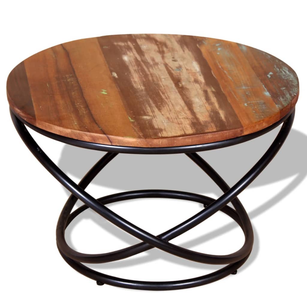 Salontafel 60x60x40 cm massief gerecycled hout is nu te koop bij PeponiXL, paradijselijk wonen!