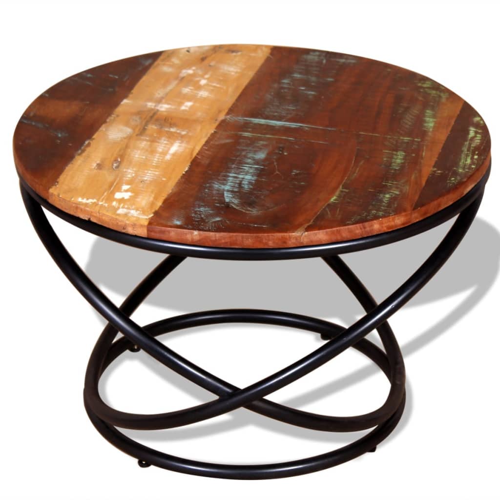 Salontafel 60x60x40 cm massief gerecycled hout is nu te koop bij PeponiXL, paradijselijk wonen!