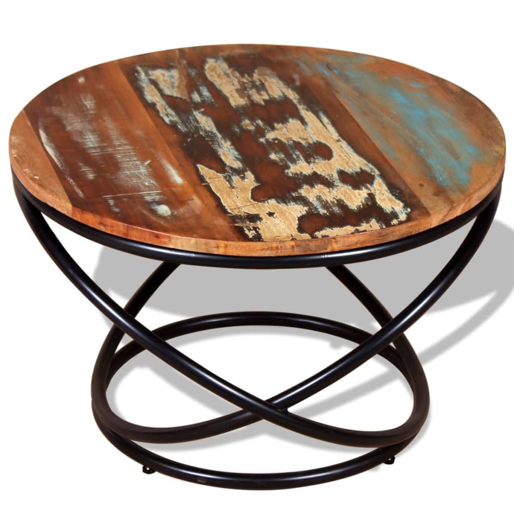 Salontafel 60x60x40 cm massief gerecycled hout is nu te koop bij PeponiXL, paradijselijk wonen!