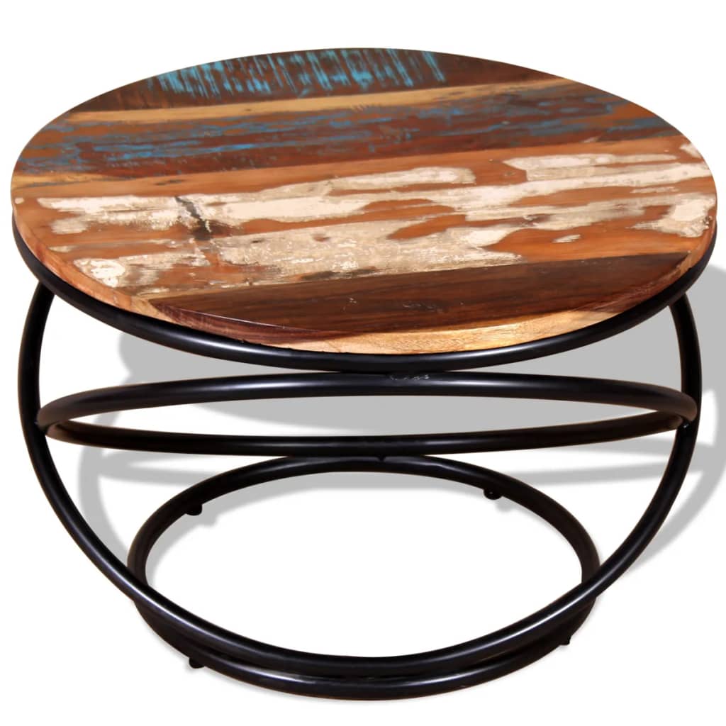 Salontafel 60x60x40 cm massief gerecycled hout is nu te koop bij PeponiXL, paradijselijk wonen!