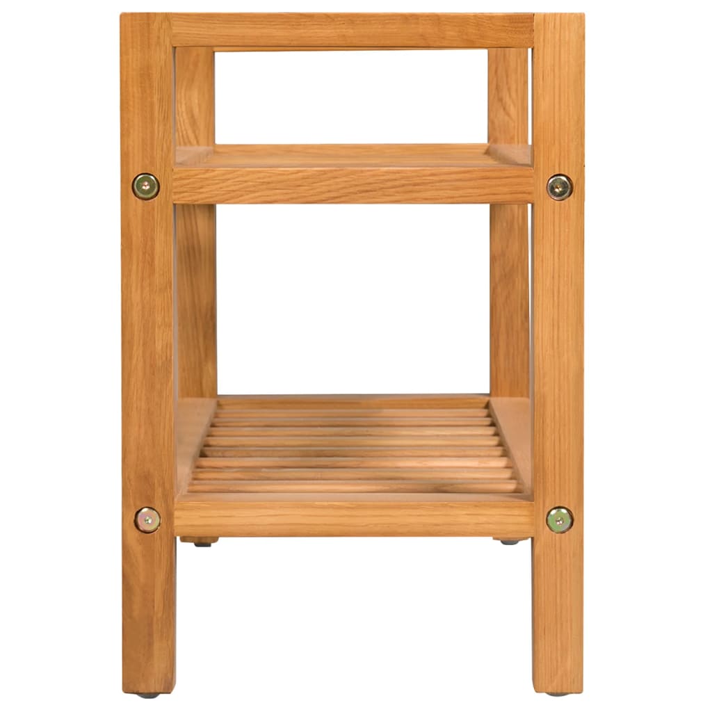 Schoenenrek met 2 schappen 50x27x40 cm massief eikenhout is nu te koop bij PeponiXL, paradijselijk wonen!