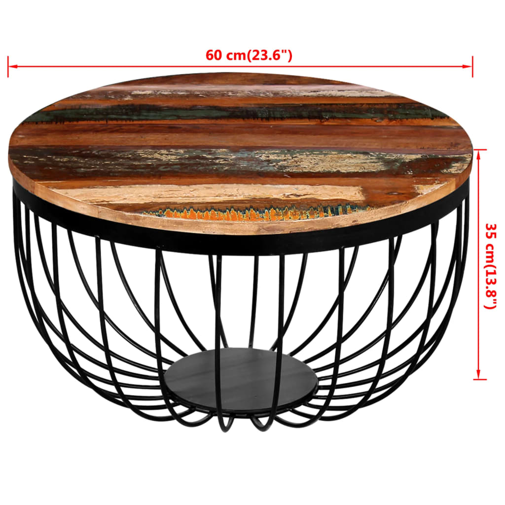 Salontafel massief gerecycled hout is nu te koop bij PeponiXL, paradijselijk wonen!