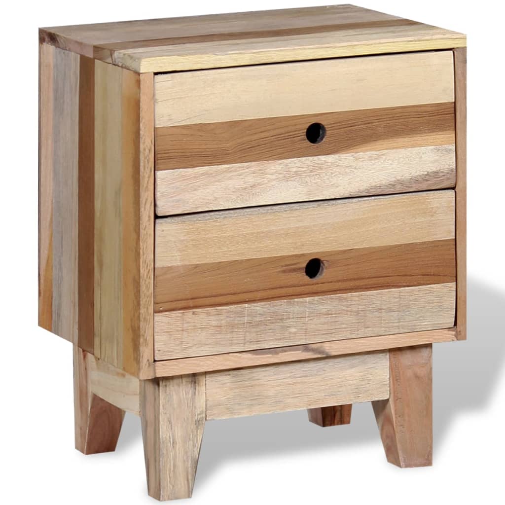 Nachtkastje massief gerecycled hout is nu te koop bij PeponiXL, paradijselijk wonen!