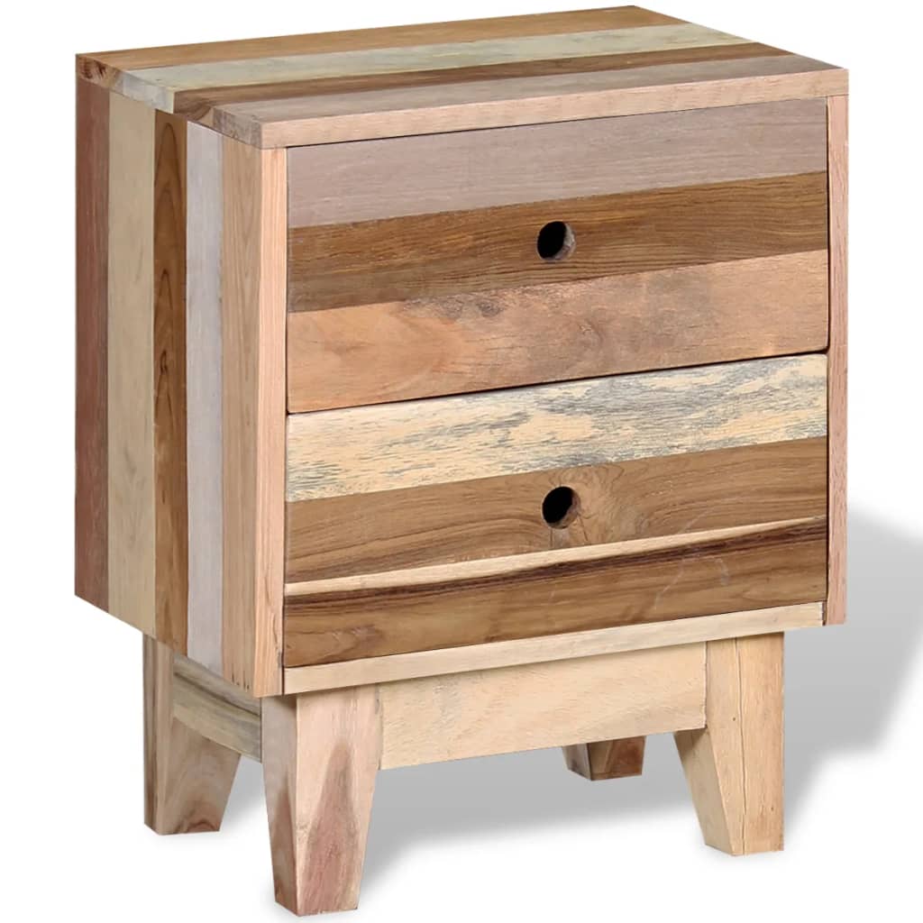 Nachtkastje massief gerecycled hout is nu te koop bij PeponiXL, paradijselijk wonen!