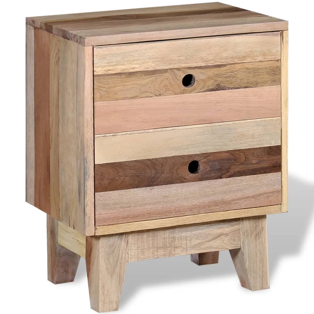 Nachtkastje massief gerecycled hout is nu te koop bij PeponiXL, paradijselijk wonen!