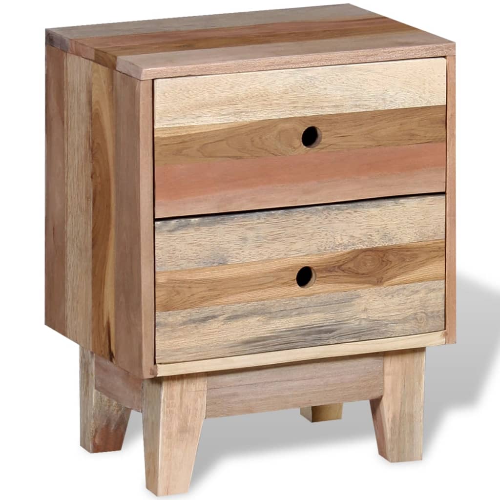 Nachtkastje massief gerecycled hout is nu te koop bij PeponiXL, paradijselijk wonen!