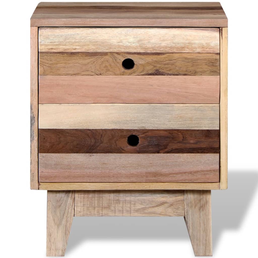 Nachtkastje massief gerecycled hout is nu te koop bij PeponiXL, paradijselijk wonen!