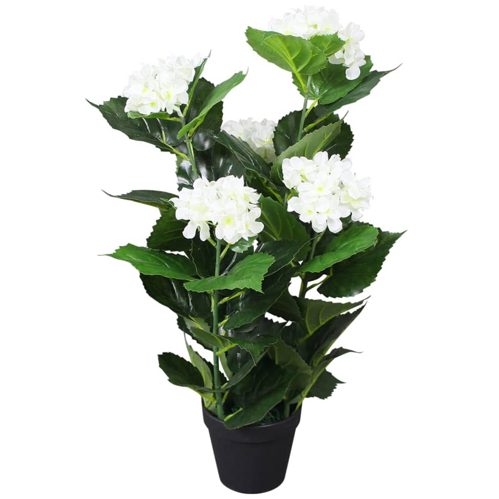 Kunst hortensia plant met pot 60 cm wit is nu te koop bij PeponiXL, paradijselijk wonen!