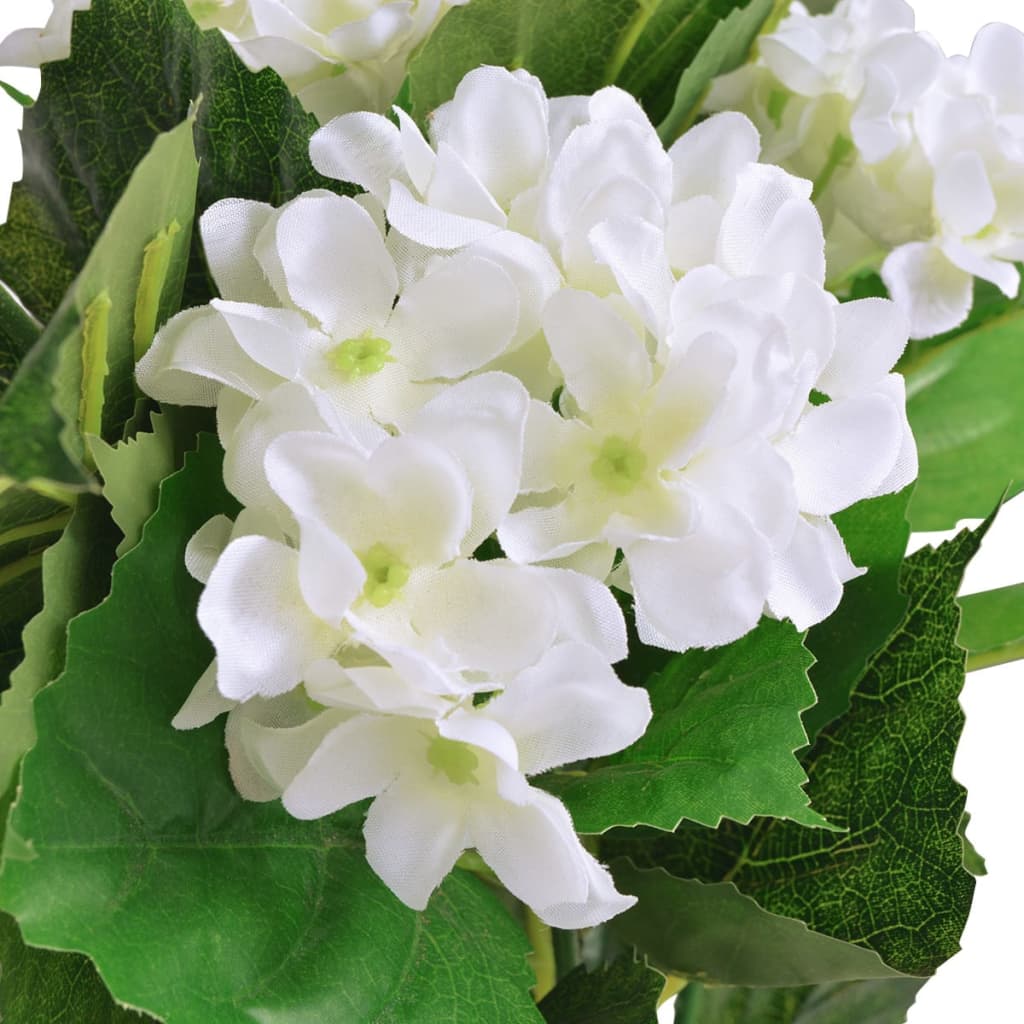 Kunst hortensia plant met pot 60 cm wit is nu te koop bij PeponiXL, paradijselijk wonen!