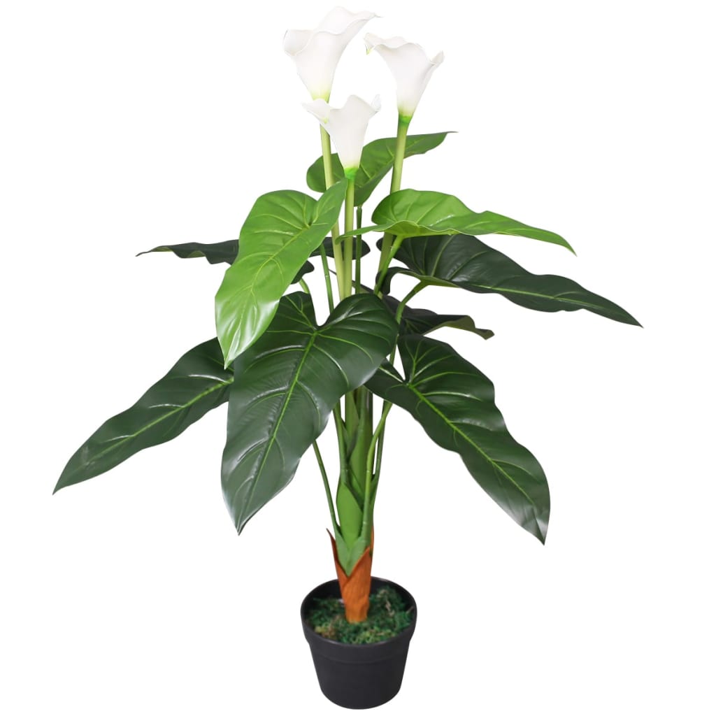 Kunst calla lelie plant met pot 85 cm wit is nu te koop bij PeponiXL, paradijselijk wonen!