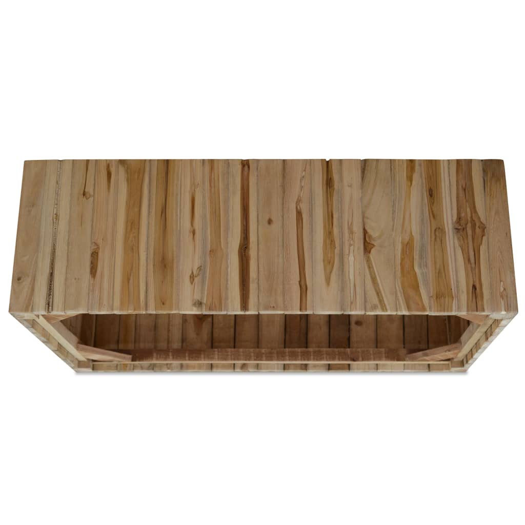 Salontafel 90x50x30 cm echt teakhout is nu te koop bij PeponiXL, paradijselijk wonen!