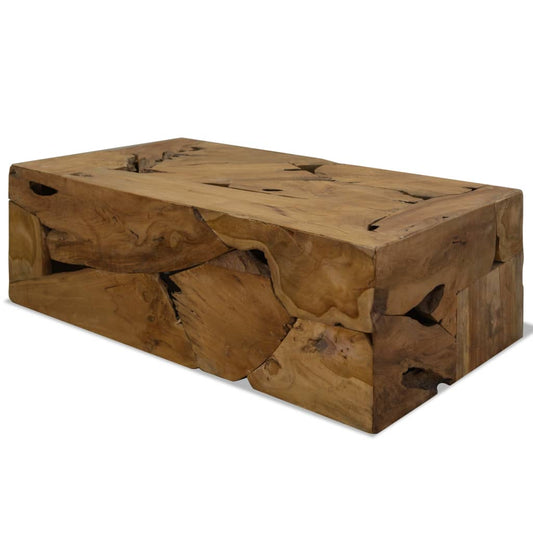 Salontafel 90x50x30 cm echt teakhout bruin is nu te koop bij PeponiXL, paradijselijk wonen!
