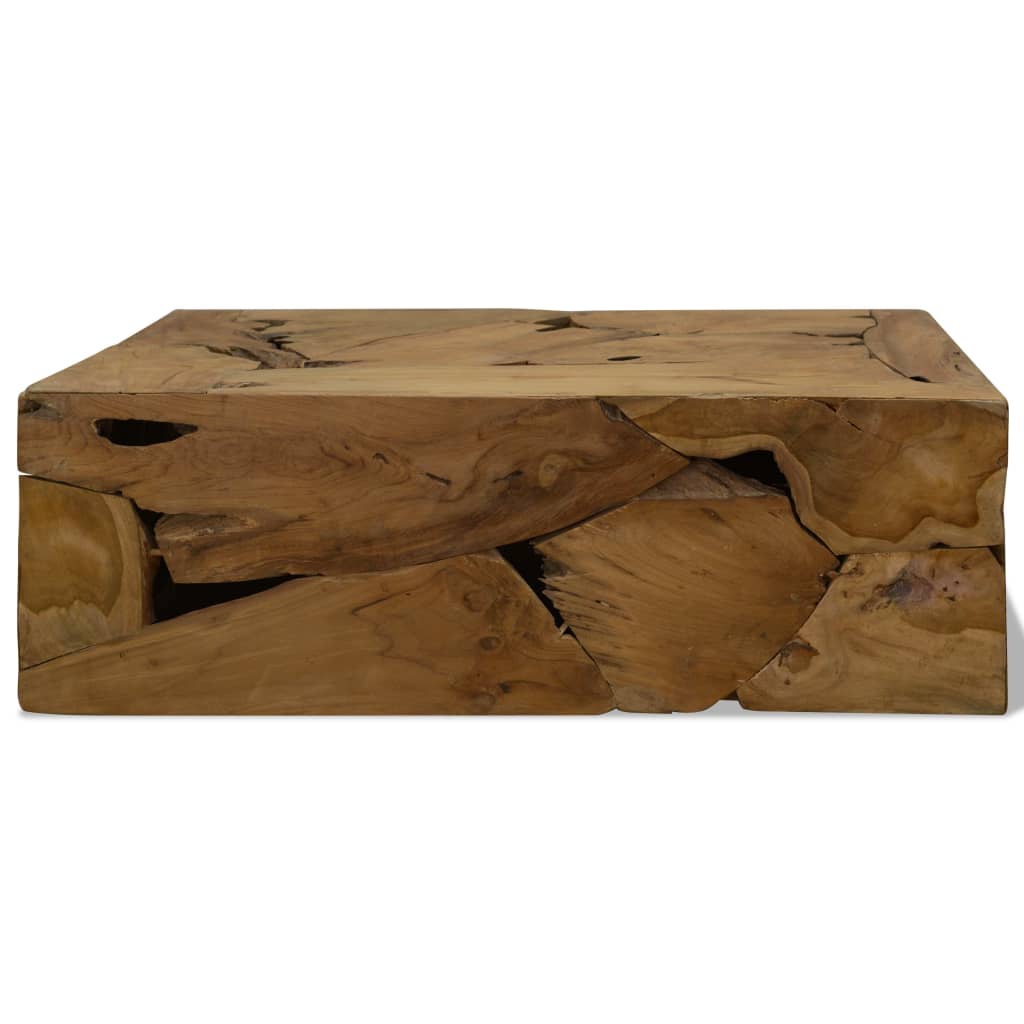 Salontafel 90x50x30 cm echt teakhout bruin is nu te koop bij PeponiXL, paradijselijk wonen!