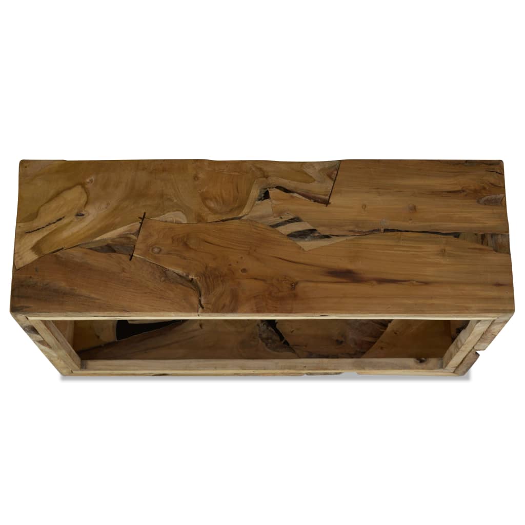 Salontafel 90x50x30 cm echt teakhout bruin is nu te koop bij PeponiXL, paradijselijk wonen!