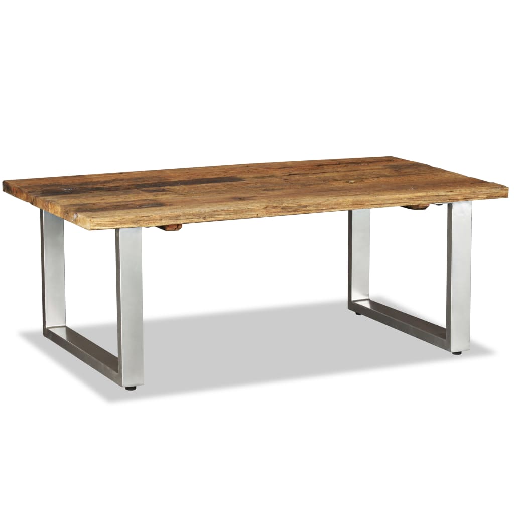 Salontafel 100x60x38 cm massief gerecycled hout is nu te koop bij PeponiXL, paradijselijk wonen!