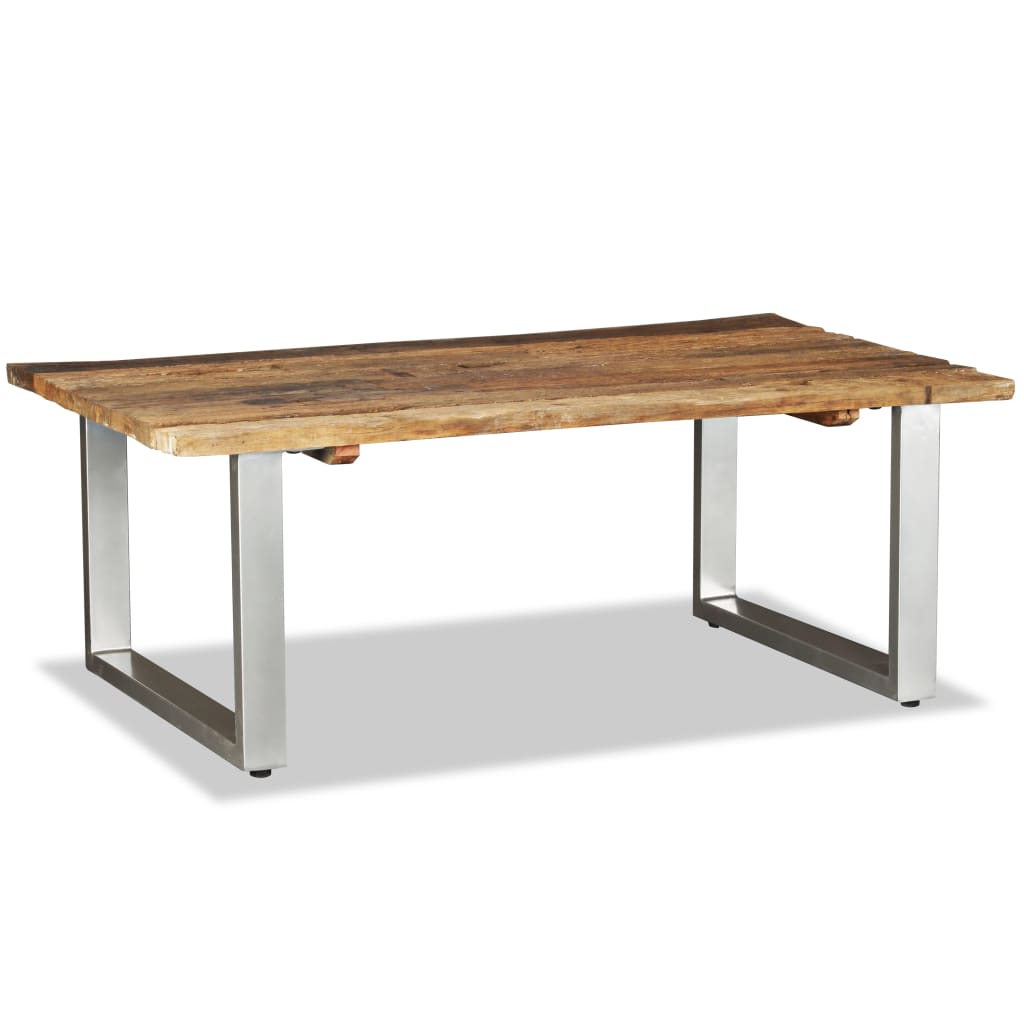Salontafel 100x60x38 cm massief gerecycled hout is nu te koop bij PeponiXL, paradijselijk wonen!