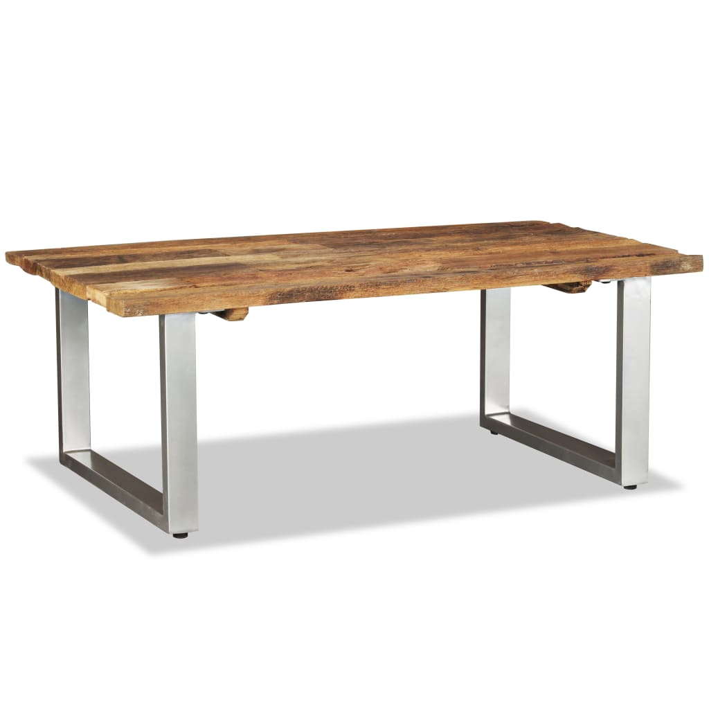 Salontafel 100x60x38 cm massief gerecycled hout is nu te koop bij PeponiXL, paradijselijk wonen!