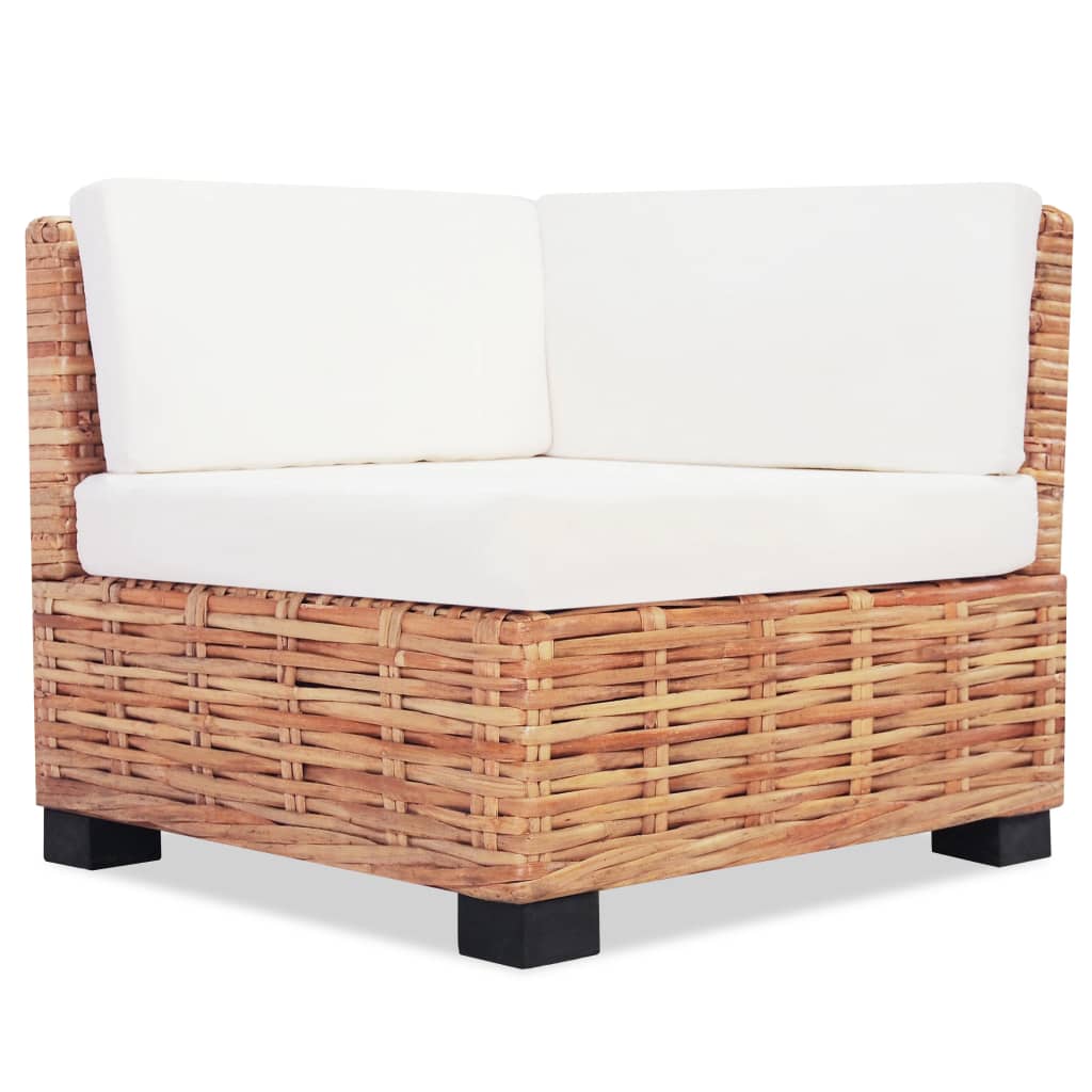 Loungeset natuurlijk rattan 27-delig is nu te koop bij PeponiXL, paradijselijk wonen!