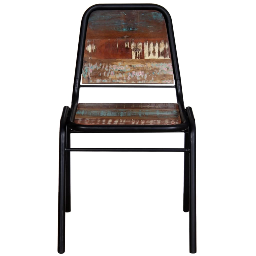 Eetkamerstoelen 4 st massief gerecycled hout is nu te koop bij PeponiXL, paradijselijk wonen!