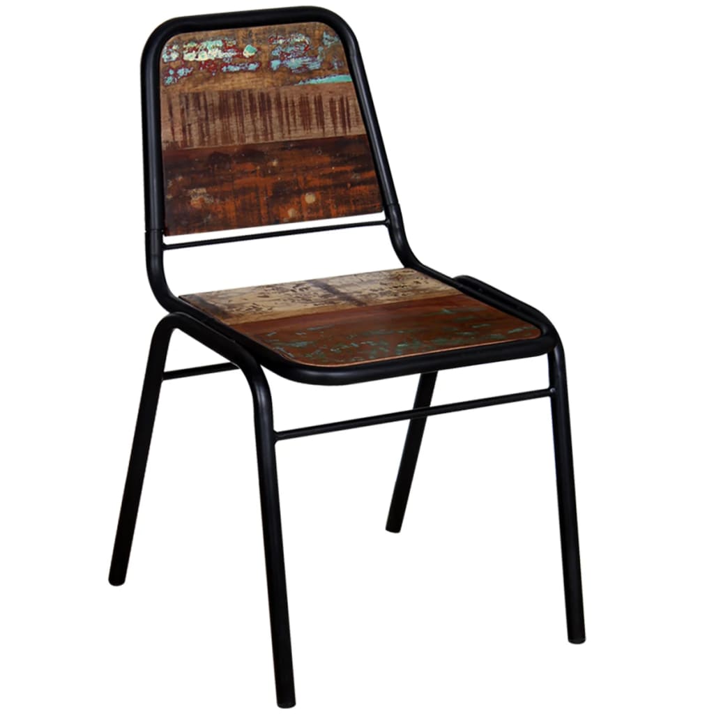 Eetkamerstoelen 6 st massief gerecycled hout is nu te koop bij PeponiXL, paradijselijk wonen!