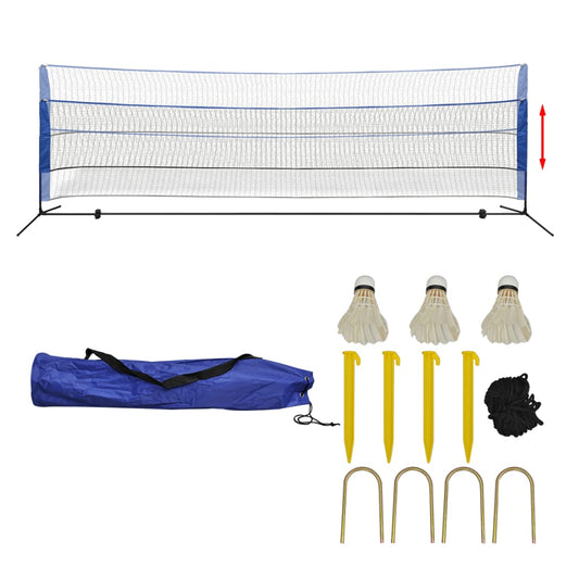 Badminton net met shuttles 500x155 cm is nu te koop bij PeponiXL, paradijselijk wonen!