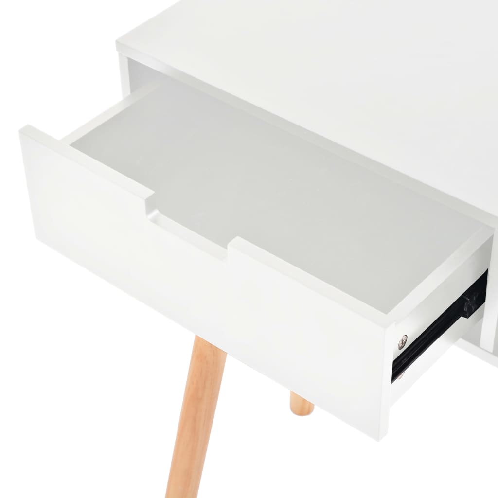 Wandtafel 80x30x72 cm massief grenenhout wit is nu te koop bij PeponiXL, paradijselijk wonen!