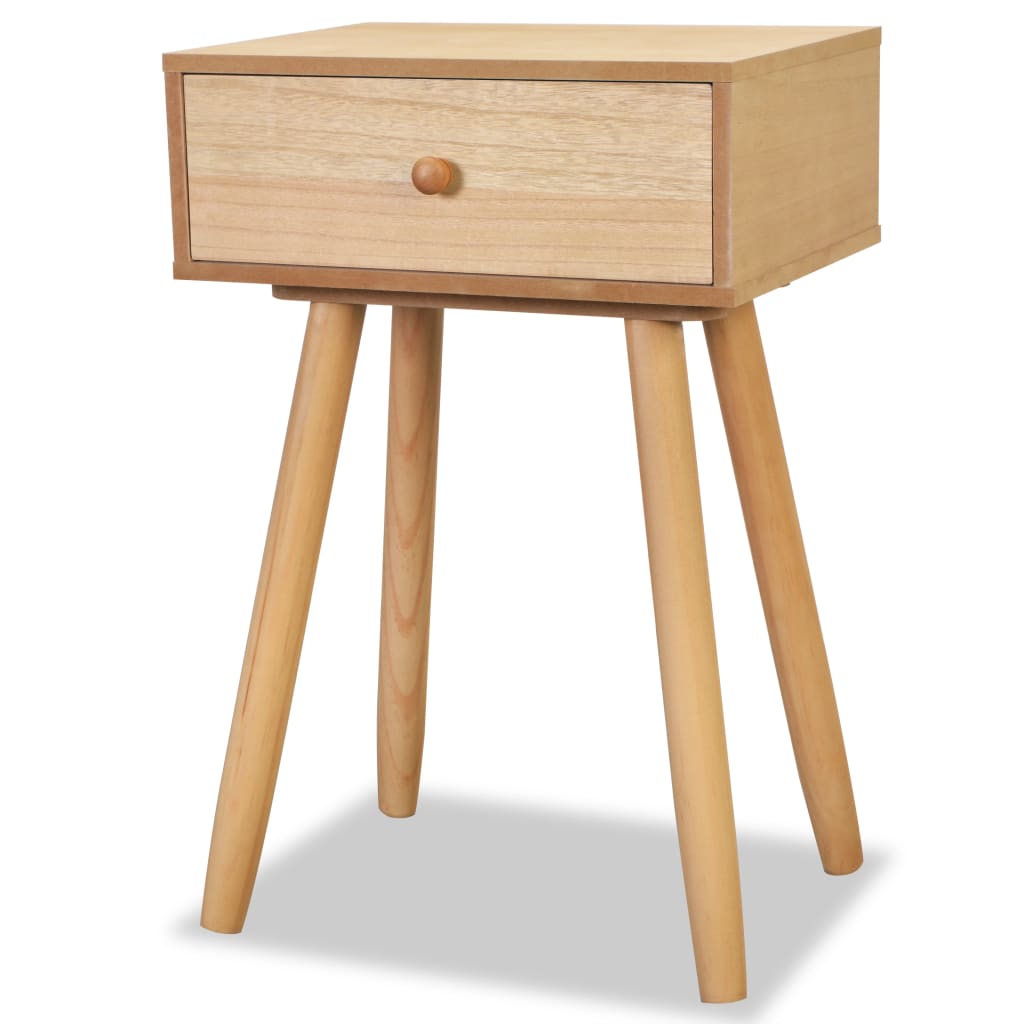 Nachtkastjes 2 st 40x30x61 cm massief grenenhout bruin is nu te koop bij PeponiXL, paradijselijk wonen!
