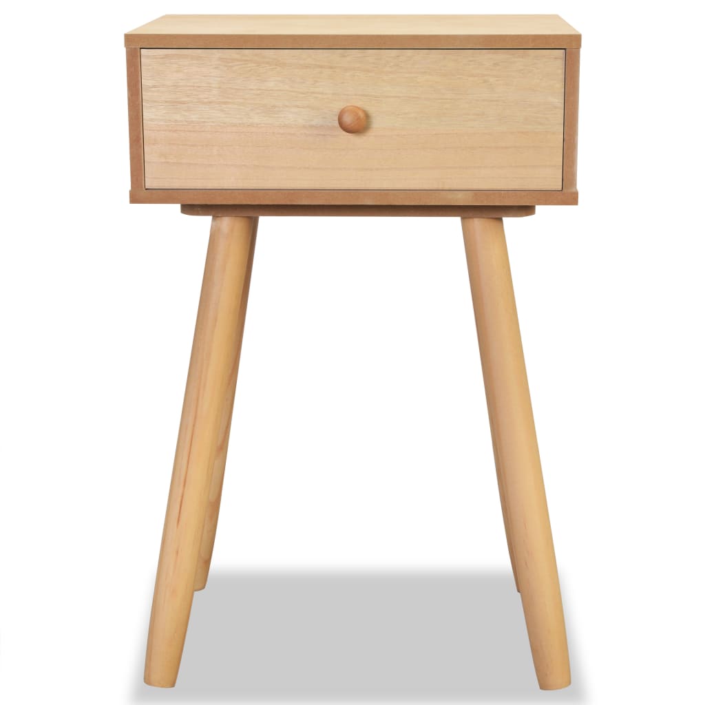 Nachtkastjes 2 st 40x30x61 cm massief grenenhout bruin is nu te koop bij PeponiXL, paradijselijk wonen!