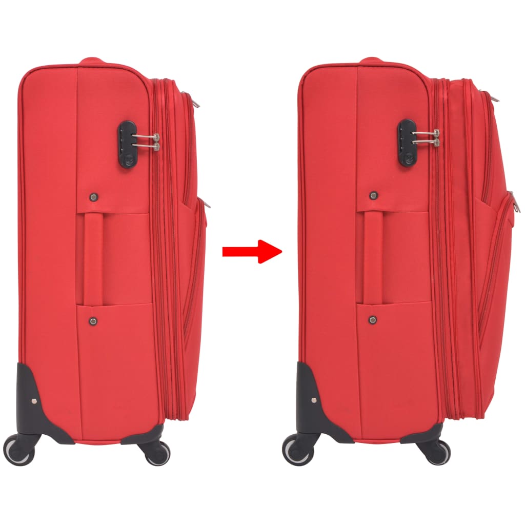 Trolleyset rood 3-delig is nu te koop bij PeponiXL, paradijselijk wonen!