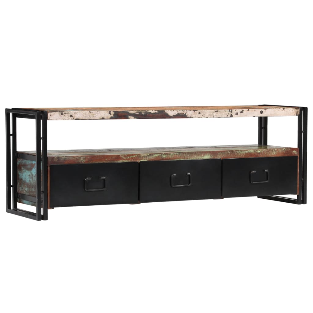 Tv-meubel 120x30x40 cm massief gerecycled hout is nu te koop bij PeponiXL, paradijselijk wonen!