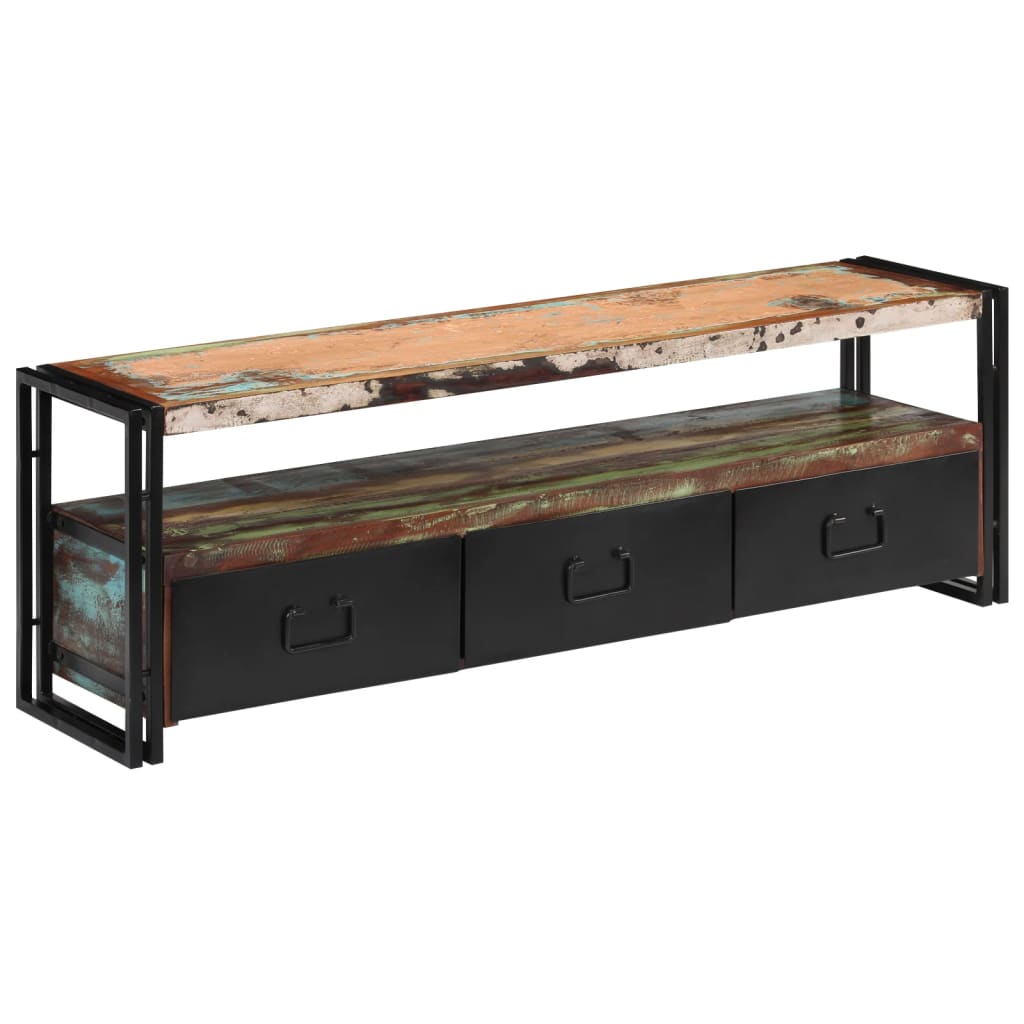 Tv-meubel 120x30x40 cm massief gerecycled hout is nu te koop bij PeponiXL, paradijselijk wonen!