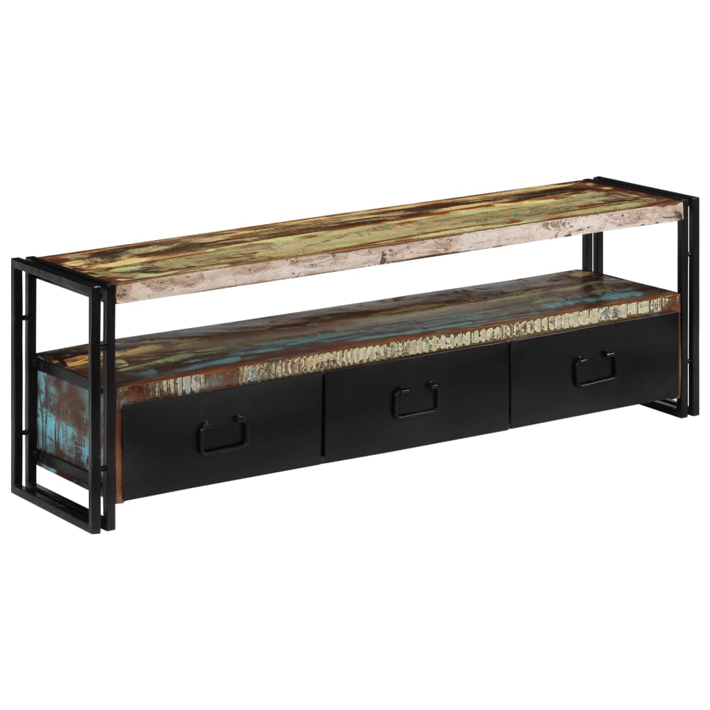 Tv-meubel 120x30x40 cm massief gerecycled hout is nu te koop bij PeponiXL, paradijselijk wonen!