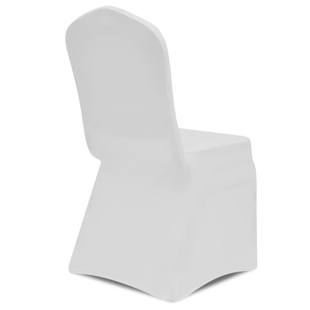 Stoelhoezen stretch wit 100 st is nu te koop bij PeponiXL, paradijselijk wonen!