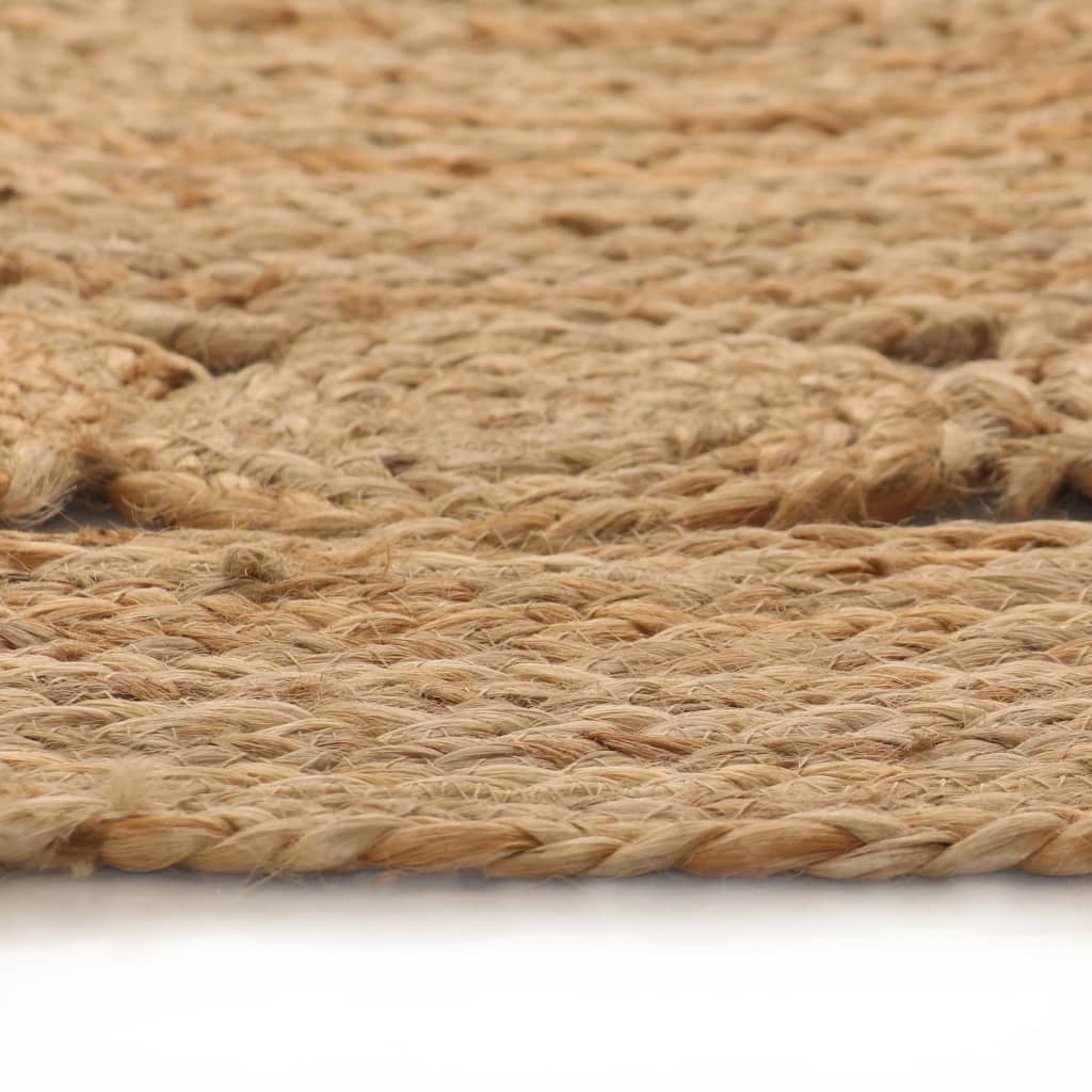 Tapijt met ontwerp rond 120 cm gevlochten jute is nu te koop bij PeponiXL, paradijselijk wonen!
