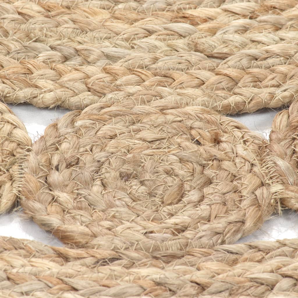 Tapijt met ontwerp rond 120 cm gevlochten jute is nu te koop bij PeponiXL, paradijselijk wonen!
