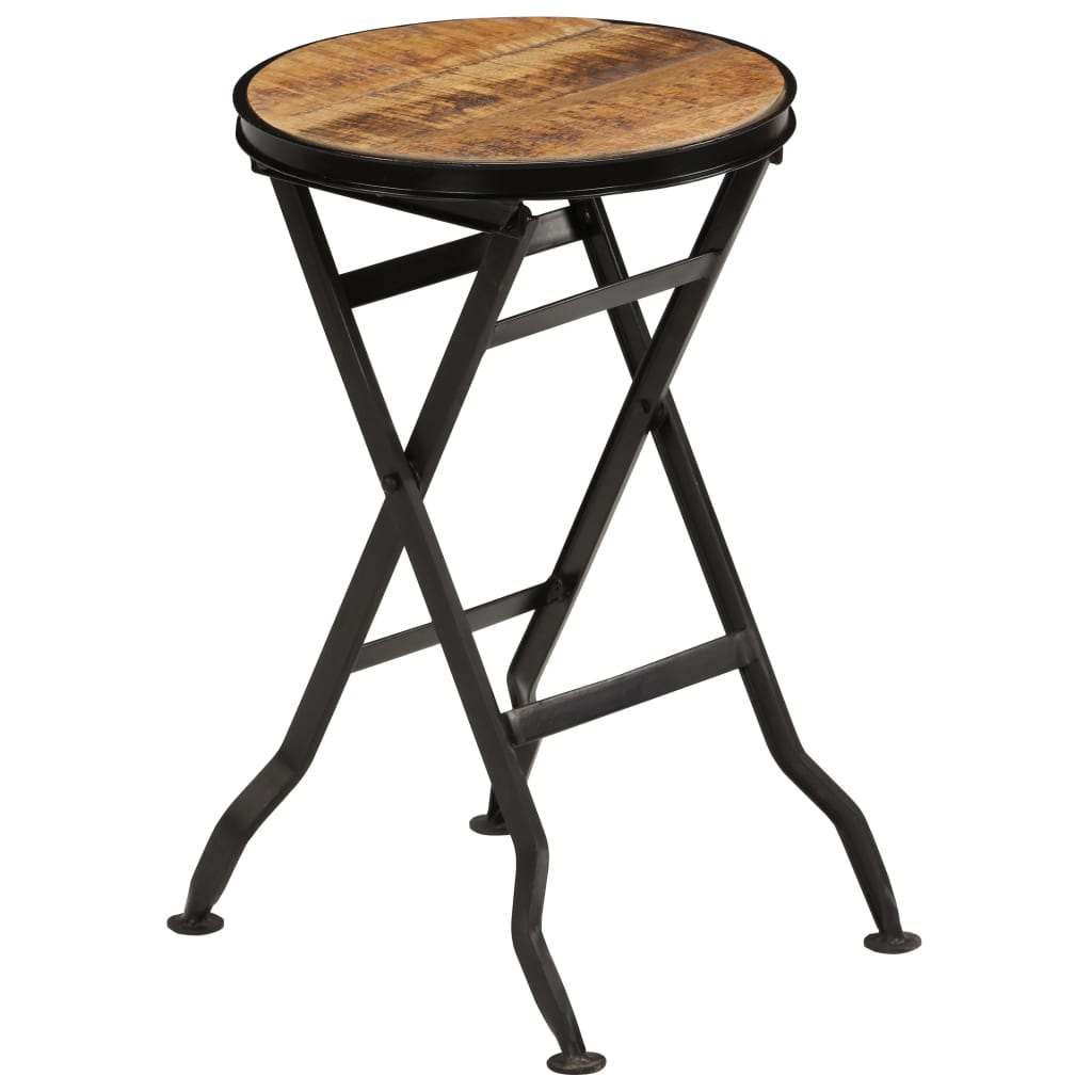 Bureau met inklapbaar krukje 115x50x76 cm massief mangohout is nu te koop bij PeponiXL, paradijselijk wonen!