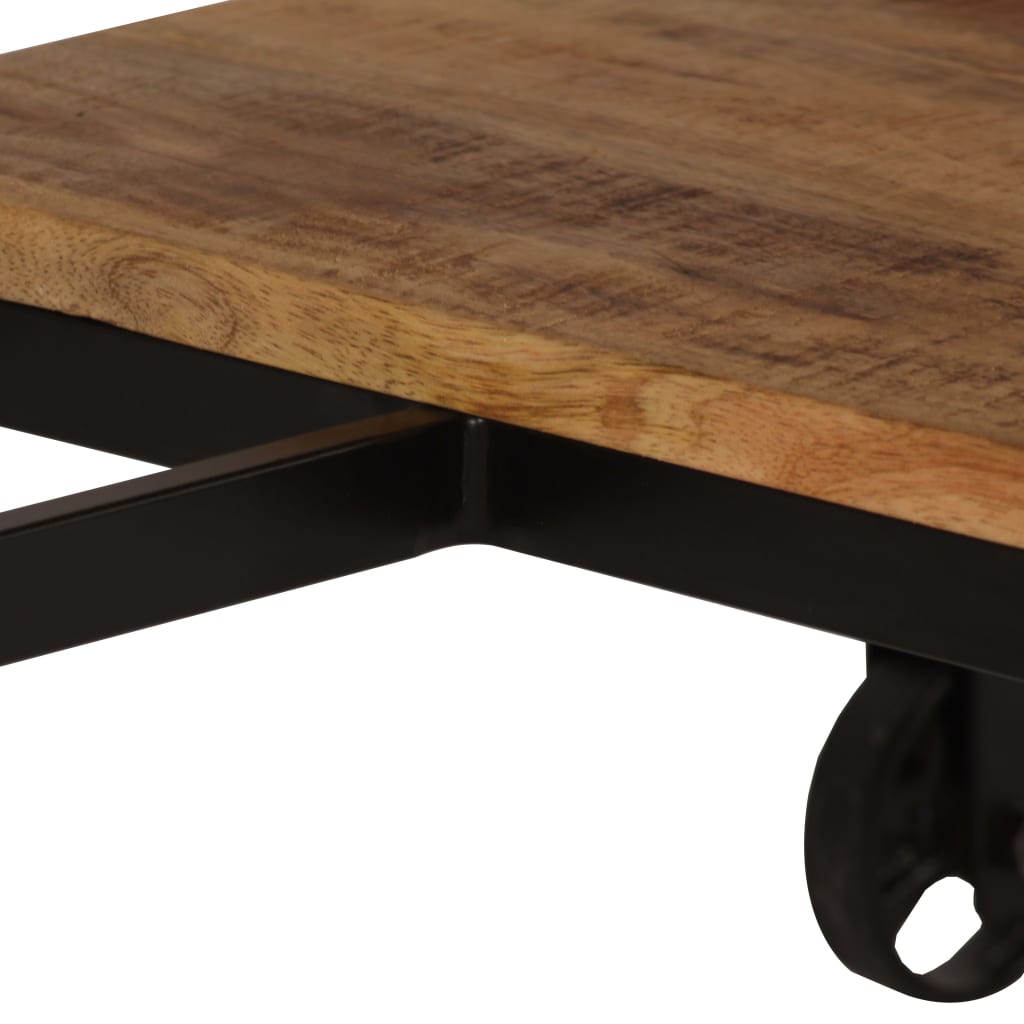 Bureau met inklapbaar krukje 115x50x76 cm massief mangohout is nu te koop bij PeponiXL, paradijselijk wonen!
