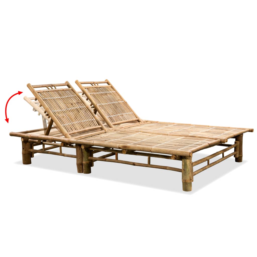 Ligbed tweepersoons bamboe is nu te koop bij PeponiXL, paradijselijk wonen!