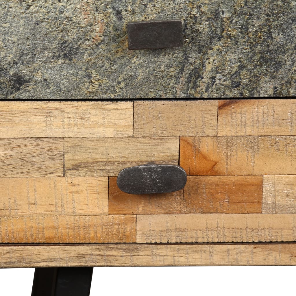 Schrijftafel 110x50x76 cm massief gerecycled teakhout is nu te koop bij PeponiXL, paradijselijk wonen!