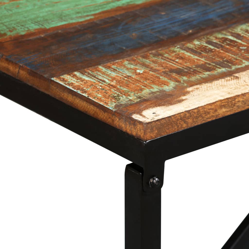Bankje 110x35x45 cm massief gerecycled hout is nu te koop bij PeponiXL, paradijselijk wonen!