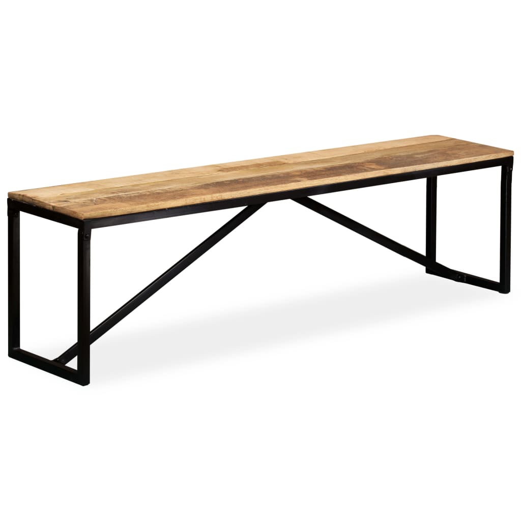 Bankje 160x35x45 cm massief mangohout is nu te koop bij PeponiXL, paradijselijk wonen!