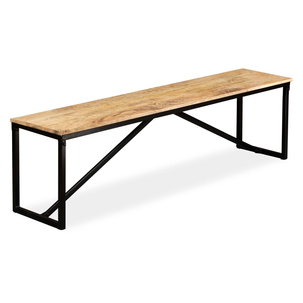 Bankje 160x35x45 cm massief mangohout is nu te koop bij PeponiXL, paradijselijk wonen!