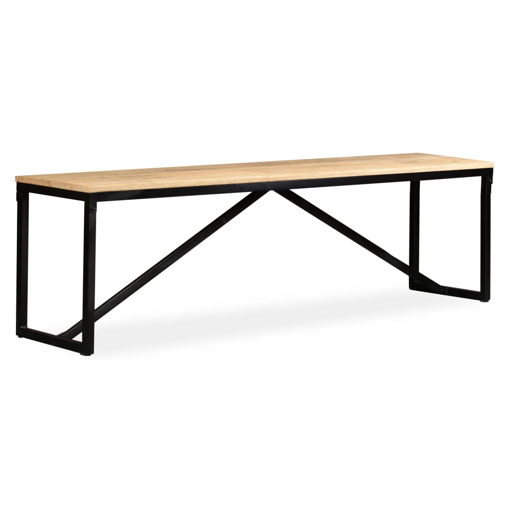 Bankje 160x35x45 cm massief mangohout is nu te koop bij PeponiXL, paradijselijk wonen!