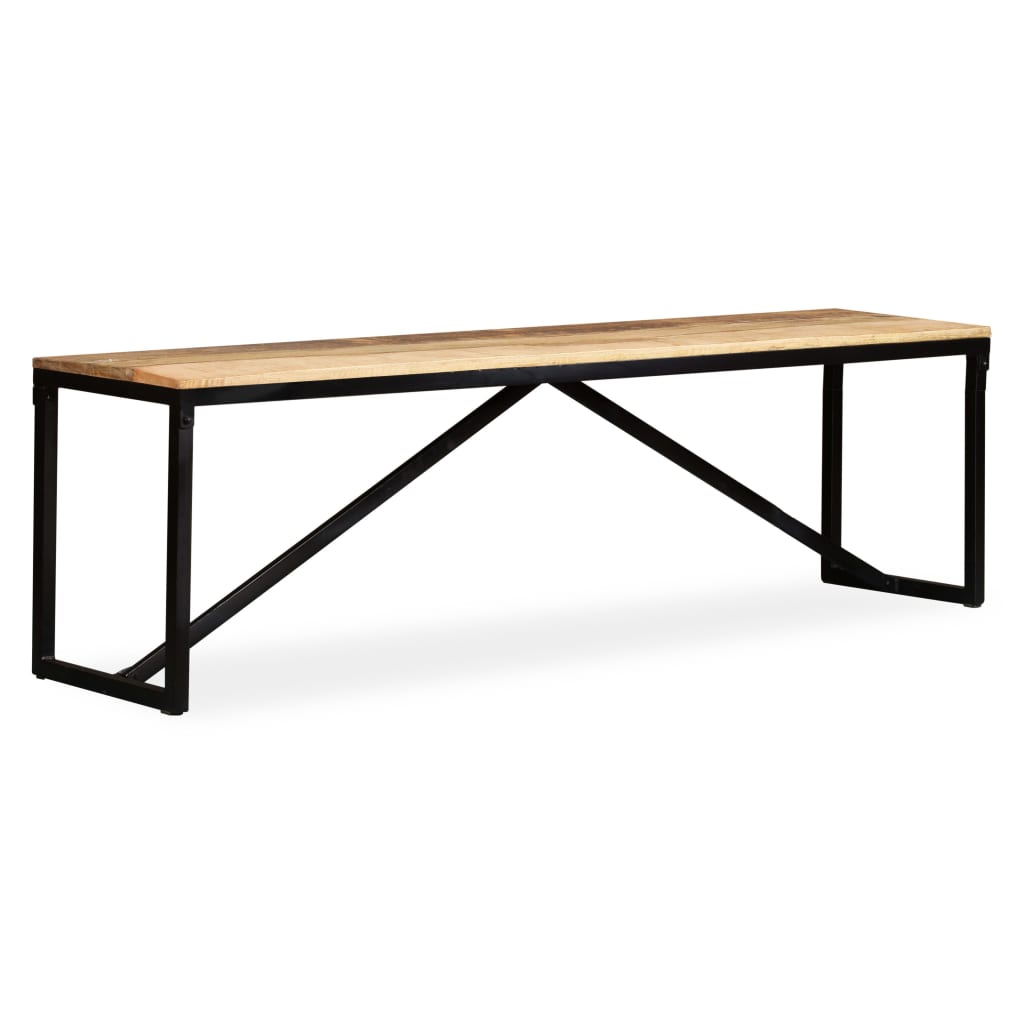 Bankje 160x35x45 cm massief mangohout is nu te koop bij PeponiXL, paradijselijk wonen!