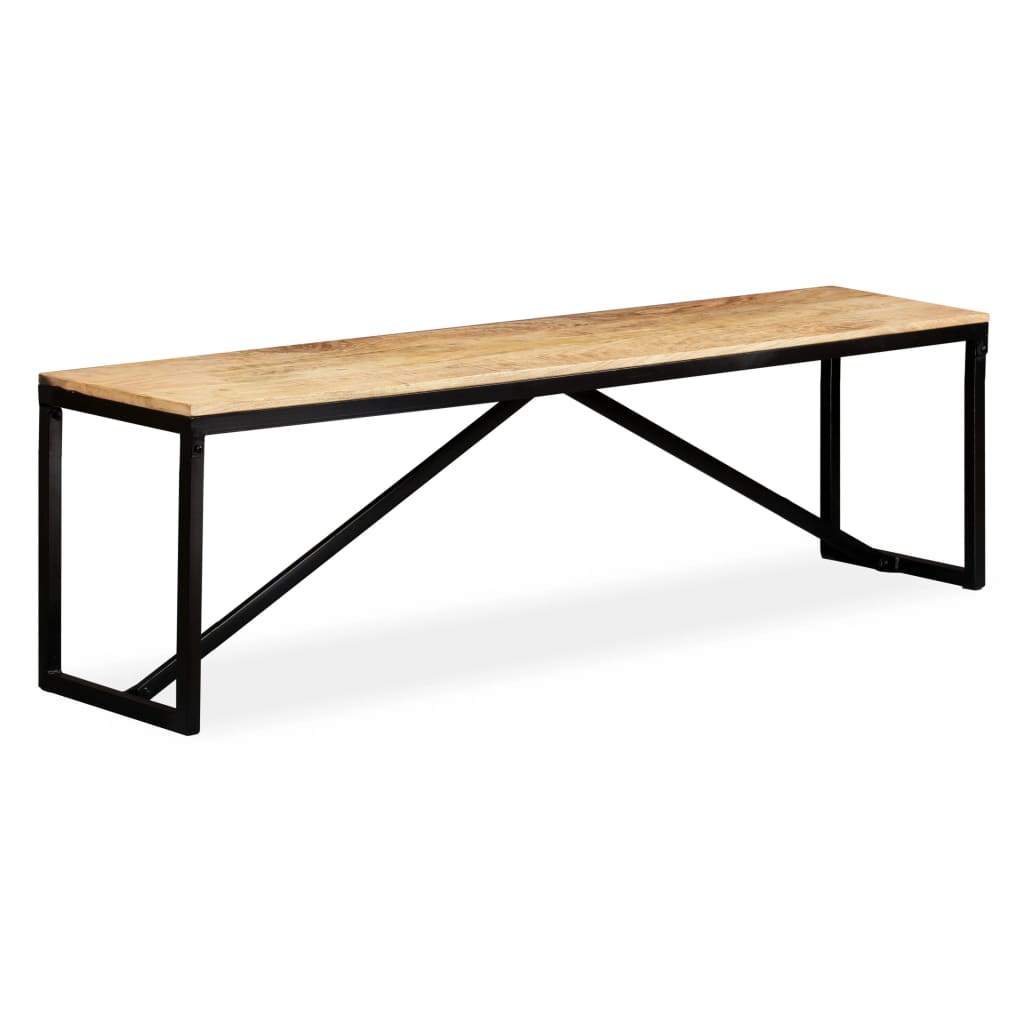 Bankje 160x35x45 cm massief mangohout is nu te koop bij PeponiXL, paradijselijk wonen!