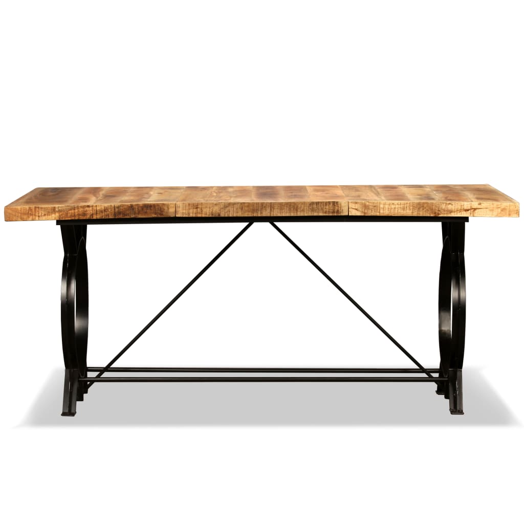 Eettafel 180 cm massief ruw mangohout is nu te koop bij PeponiXL, paradijselijk wonen!