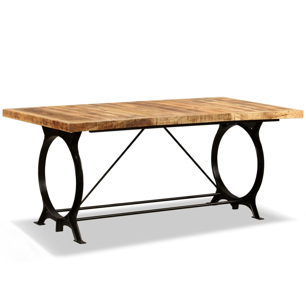 Eettafel 180 cm massief ruw mangohout is nu te koop bij PeponiXL, paradijselijk wonen!