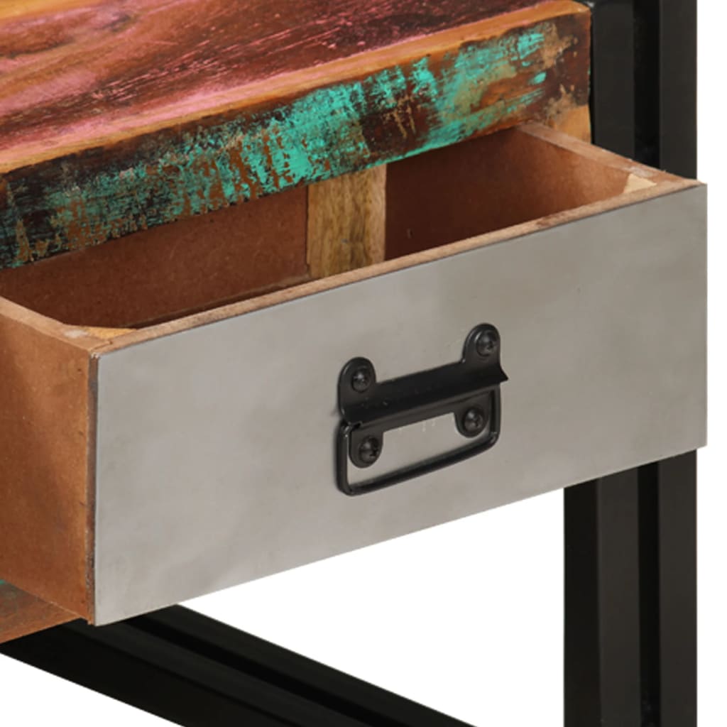 Salontafel met 3 lades 100x50x35 cm massief gerecycled hout is nu te koop bij PeponiXL, paradijselijk wonen!