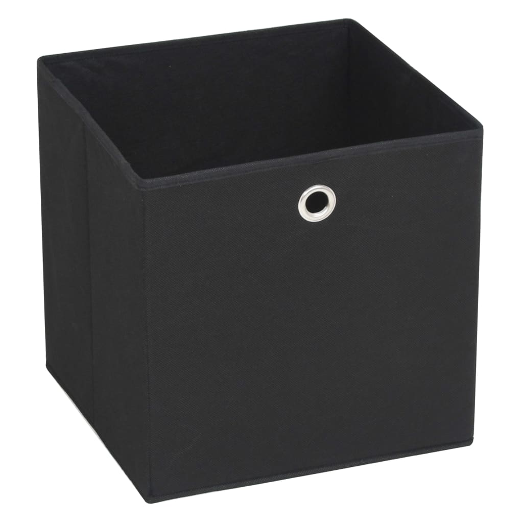 Opbergboxen 10 st 32x32x32 cm nonwoven stof zwart is nu te koop bij PeponiXL, paradijselijk wonen!